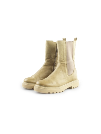 Poelman Chelsea boots Groen 164338