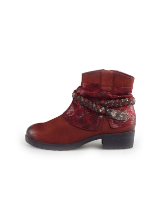 Tamaris Enkellaarzen Rood 180473