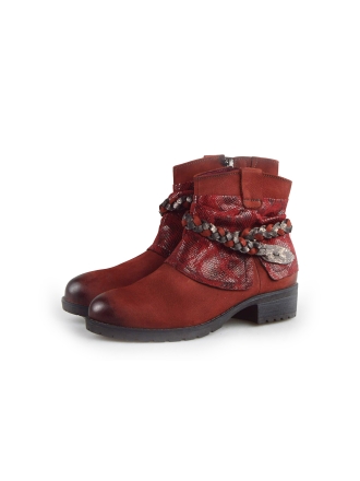 Tamaris Enkellaarzen Rood 180473