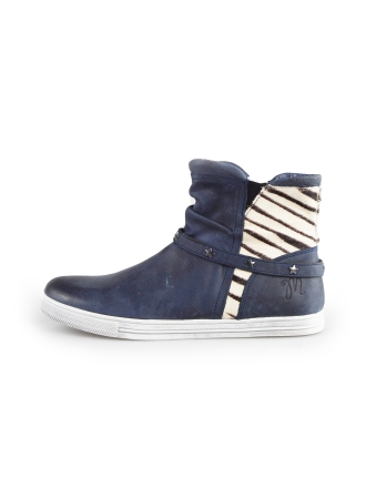 Muyters Enkellaarzen Blauw 180488