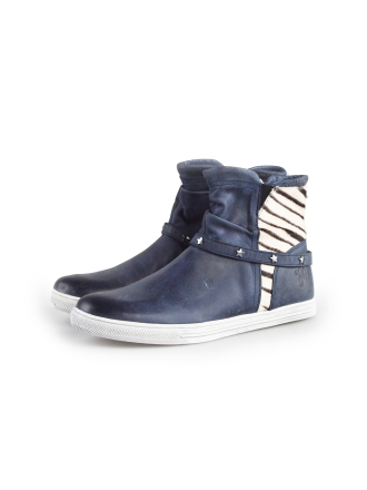 Muyters Enkellaarzen Blauw 180488