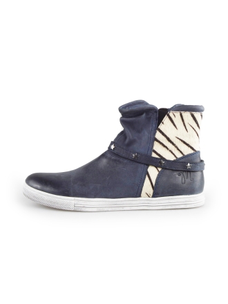 Muyters Enkellaarzen Blauw 180788