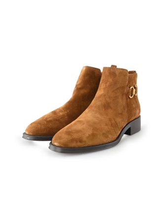 Linea Zeta Enkellaarzen Cognac 204334