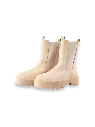 Ann Rocks Enkellaarzen Beige 205485