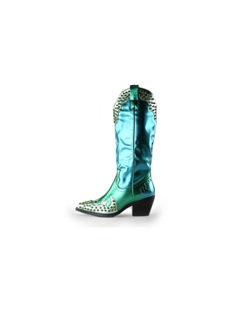 Azala Wang Cowboy laarzen Groen 219907