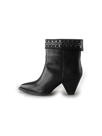 Shabbies Enkellaarzen Zwart 214297