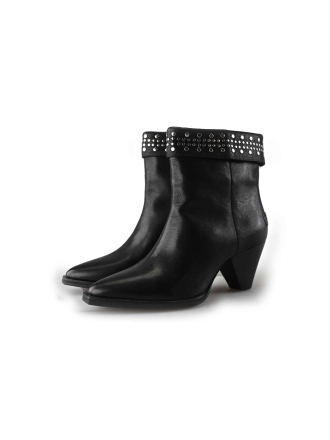 Shabbies Enkellaarzen Zwart 214297