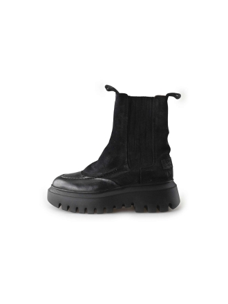 Shabbies Enkellaarzen Zwart 214475