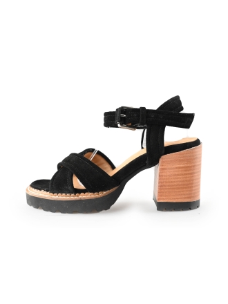 Shabbies Sandalen Zwart 217515