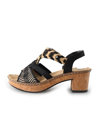 Rieker Sandalen Zwart 219974