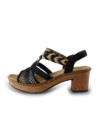 Rieker Sandalen Zwart 220285