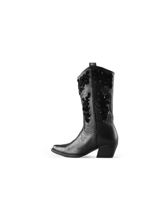 Lazamani Cowboy laarzen Zwart 223229