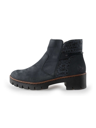 Rieker Enkellaarzen Blauw 227324