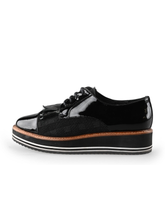 Crinkles Veterschoenen Zwart 228941