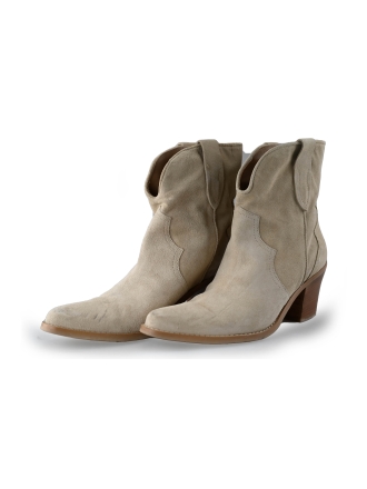 Notre-V Enkellaarzen Beige 229154