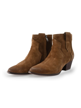 Shabbies Enkellaarzen Bruin 231389