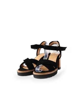 Shabbies Sandalen Zwart 234141