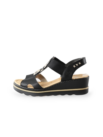 Rieker Sandalen Zwart 234328