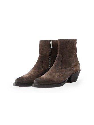Shabbies Enkellaarzen Bruin 234386