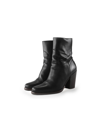 Shabbies Enkellaarzen Zwart 234538