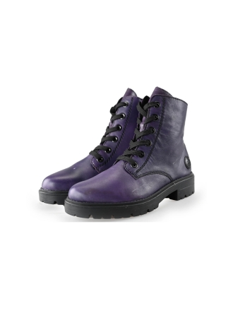 Rieker Veterboots Paars 237216