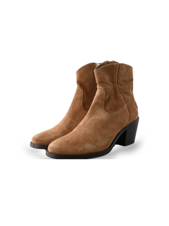 Shabbies Enkellaarzen Bruin 237287
