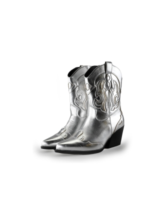 Ann Rocks Cowboy laarzen Zilver 238671