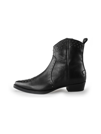 Shabbies Enkellaarzen Zwart 239887
