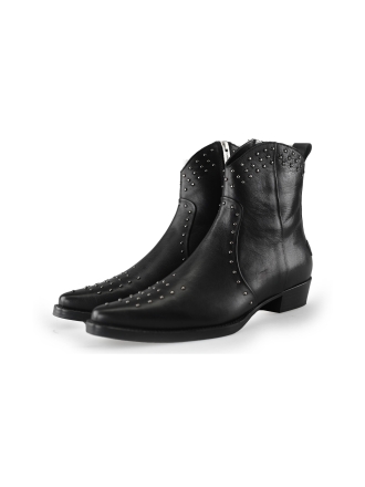 Shabbies Enkellaarzen Zwart 239887