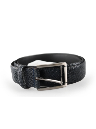 Genuine Leather Riem Blauw 240851