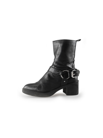 Ann Rocks Enkellaarzen Zwart 243798