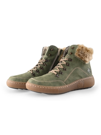 Rieker Veterboots Groen 244770