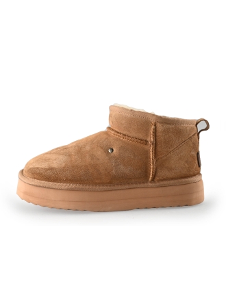 Warmbat Enkellaarzen Beige 247406