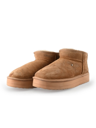 Warmbat Enkellaarzen Beige 247406