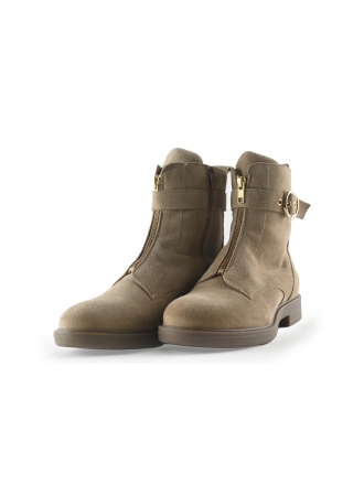 Manfield Biker boots Beige 266709