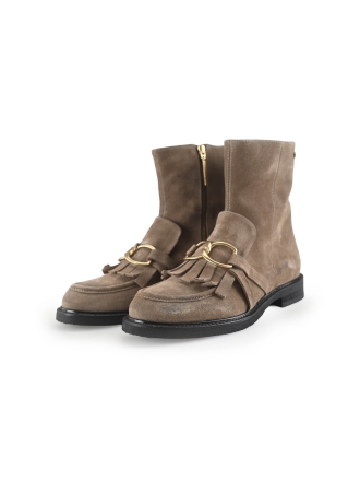 Fred de La Bretoniere Enkellaarzen Beige 269366