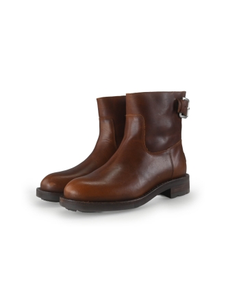 Shabbies Enkellaarzen Cognac 270836