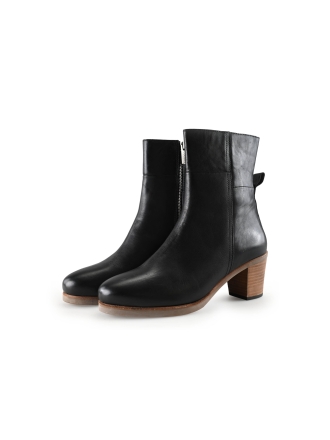 Shabbies Enkellaarzen Zwart 282363