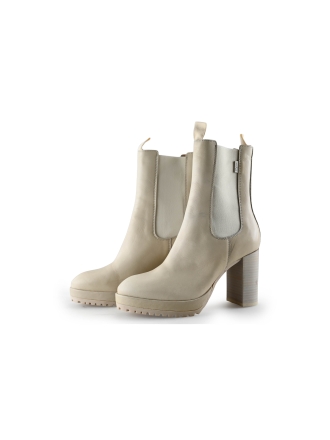 Manfield Chelsea boots Beige 288375