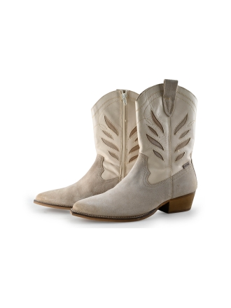 Manfield Cowboy laarzen Beige 288578