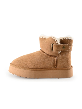 Manfield Sneeuwlaarzen Cognac 288625