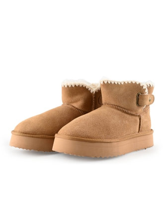 Manfield Sneeuwlaarzen Cognac 288625