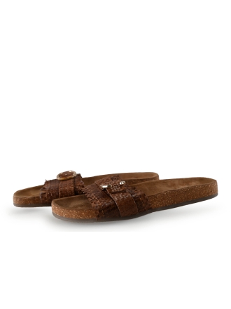 Manfield Slippers Cognac 289565