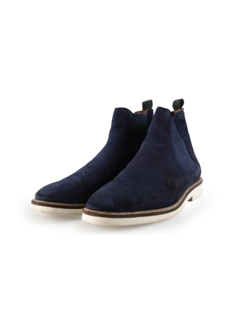 Manfield Chelsea boots Blauw 289678