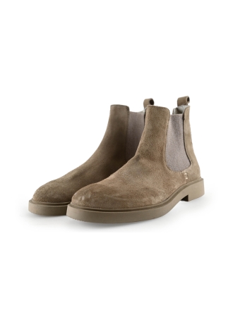 Manfield Chelsea boots Beige 289696