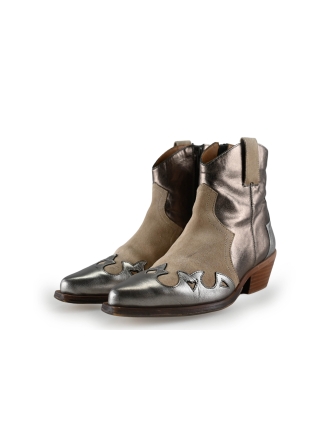 Manfield Cowboy laarzen Zilver 290450