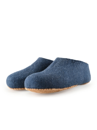 Manfield Pantoffels Blauw 290618