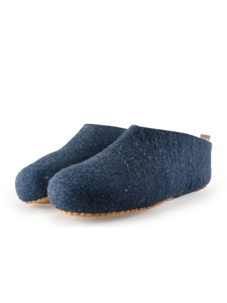 Manfield Pantoffels Blauw 290620