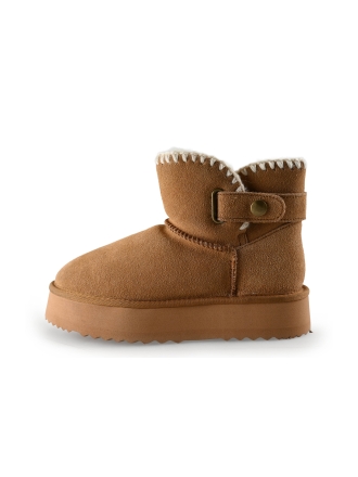 Manfield Sneeuwlaarzen Cognac 291010
