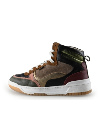 Manfield Hoge sneakers Bruin 291117